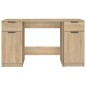 vidaXL Escritorio y armario auxiliar madera contrachapada roble Sonoma vidaXL Escritorio y armario auxiliar madera contrachapada roble Sonoma