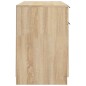 vidaXL Escritorio y armario auxiliar madera contrachapada roble Sonoma vidaXL Escritorio y armario auxiliar madera contrachapada roble Sonoma