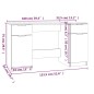 vidaXL Escritorio y armario auxiliar madera contrachapada roble Sonoma vidaXL Escritorio y armario auxiliar madera contrachapada roble Sonoma
