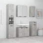 vidaXL Set muebles de baño 2 piezas madera contrachapada gris hormigón vidaXL Set muebles de baño 2 piezas madera contrachapada gris hormigón