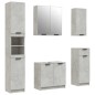vidaXL Set muebles de baño 2 piezas madera contrachapada gris hormigón vidaXL Set muebles de baño 2 piezas madera contrachapada gris hormigón