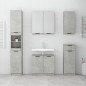 vidaXL Set muebles de baño 2 piezas madera contrachapada gris hormigón vidaXL Set muebles de baño 2 piezas madera contrachapada gris hormigón