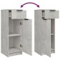 vidaXL Set muebles de baño 2 piezas madera contrachapada gris hormigón vidaXL Set muebles de baño 2 piezas madera contrachapada gris hormigón