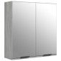 vidaXL Set de muebles de baño 3 pzas madera contrachapada gris sonoma