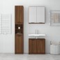 vidaXL Set de muebles de baño 3 pzas madera contrachapada roble marrón vidaXL Set de muebles de baño 3 pzas madera contrachapada roble marrón