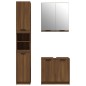 vidaXL Set de muebles de baño 3 pzas madera contrachapada roble marrón vidaXL Set de muebles de baño 3 pzas madera contrachapada roble marrón