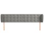 vidaXL Cabecero de terciopelo gris claro 163x23x78/88 cm vidaXL Cabecero de terciopelo gris claro 163x23x78/88 cm