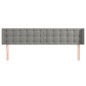 vidaXL Cabecero de terciopelo gris claro 163x16x78/88 cm vidaXL Cabecero de terciopelo gris claro 163x16x78/88 cm