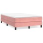 vidaXL Estructura de cama box spring terciopelo rosa 120x200 cm vidaXL Estructura de cama box spring terciopelo rosa 120x200 cm