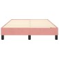 vidaXL Estructura de cama box spring terciopelo rosa 120x200 cm vidaXL Estructura de cama box spring terciopelo rosa 120x200 cm