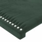 vidaXL Cabecero con LED de terciopelo verde oscuro 163x16x118/128 cm vidaXL Cabecero con LED de terciopelo verde oscuro 163x16x118/128 cm