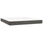 vidaXL Cama box spring con colchón terciopelo gris oscuro 160x200 cm vidaXL Cama box spring con colchón terciopelo gris oscuro 160x200 cm