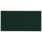 vidaXL Paneles de pared 12 uds terciopelo verde oscuro 30x15cm 0,54 m² vidaXL Paneles de pared 12 uds terciopelo verde oscuro 30x15cm 0,54 m²