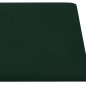 vidaXL Paneles de pared 12 uds terciopelo verde oscuro 30x15cm 0,54 m² vidaXL Paneles de pared 12 uds terciopelo verde oscuro 30x15cm 0,54 m²