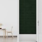 vidaXL Paneles de pared 12 uds terciopelo verde oscuro 30x15cm 0,54 m² vidaXL Paneles de pared 12 uds terciopelo verde oscuro 30x15cm 0,54 m²