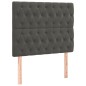 vidaXL Cama box spring con colchón terciopelo gris oscuro 90x190 cm vidaXL Cama box spring con colchón terciopelo gris oscuro 90x190 cm