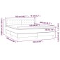 vidaXL Cama box spring con colchón terciopelo gris claro 160x200 cm vidaXL Cama box spring con colchón terciopelo gris claro 160x200 cm