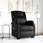 vidaXL Sillón de masaje elevable cuero sintético negro vidaXL Sillón de masaje elevable cuero sintético negro