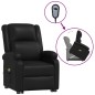 vidaXL Sillón de masaje elevable cuero sintético negro vidaXL Sillón de masaje elevable cuero sintético negro