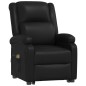 vidaXL Sillón de masaje elevable cuero sintético negro vidaXL Sillón de masaje elevable cuero sintético negro