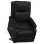 vidaXL Sillón de masaje elevable cuero sintético negro vidaXL Sillón de masaje elevable cuero sintético negro