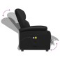 vidaXL Sillón de masaje elevable cuero sintético negro vidaXL Sillón de masaje elevable cuero sintético negro