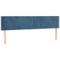 vidaXL Cama box spring con colchón terciopelo azul oscuro 160x200 cm vidaXL Cama box spring con colchón terciopelo azul oscuro 160x200 cm