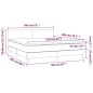 vidaXL Cama box spring con colchón terciopelo azul oscuro 160x200 cm vidaXL Cama box spring con colchón terciopelo azul oscuro 160x200 cm