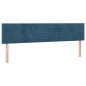 vidaXL Cama box spring con colchón terciopelo azul oscuro 160x200 cm vidaXL Cama box spring con colchón terciopelo azul oscuro 160x200 cm