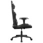 vidaXL Silla gaming cuero sintético negro y camuflaje