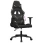 vidaXL Silla gaming cuero sintético negro y camuflaje