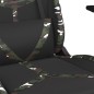 vidaXL Silla gaming cuero sintético negro y camuflaje