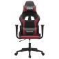 vidaXL Silla gaming cuero sintético negro y rojo vino tinto vidaXL Silla gaming cuero sintético negro y rojo vino tinto