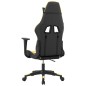 vidaXL Silla gaming cuero sintético negro y dorado vidaXL Silla gaming cuero sintético negro y dorado