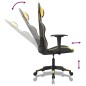 vidaXL Silla gaming cuero sintético negro y dorado vidaXL Silla gaming cuero sintético negro y dorado
