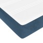 vidaXL Cama box spring con colchón terciopelo azul oscuro 160x200 cm vidaXL Cama box spring con colchón terciopelo azul oscuro 160x200 cm