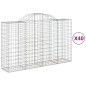 vidaXL Cestas gaviones 40 uds forma de arco hierro 200x50x120/140 cm vidaXL Cestas gaviones 40 uds forma de arco hierro 200x50x120/140 cm