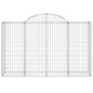 vidaXL Cestas gaviones 40 uds forma de arco hierro 200x50x120/140 cm vidaXL Cestas gaviones 40 uds forma de arco hierro 200x50x120/140 cm