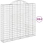 vidaXL Cestas gaviones 14 uds forma de arco hierro 200x50x180/200 cm vidaXL Cestas gaviones 14 uds forma de arco hierro 200x50x180/200 cm