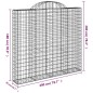 vidaXL Cestas gaviones 14 uds forma de arco hierro 200x50x180/200 cm vidaXL Cestas gaviones 14 uds forma de arco hierro 200x50x180/200 cm