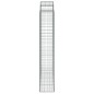 vidaXL Cestas de gaviones 12 uds forma de arco hierro 200x50x220/240cm