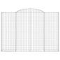 vidaXL Cestas de gaviones 6 uds forma de arco hierro 300x30x200/220 cm vidaXL Cestas de gaviones 6 uds forma de arco hierro 300x30x200/220 cm