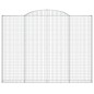vidaXL Cestas de gaviones 7 uds forma de arco hierro 300x30x220/240 cm vidaXL Cestas de gaviones 7 uds forma de arco hierro 300x30x220/240 cm