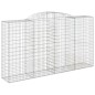 vidaXL Cestas gaviones 12 uds forma de arco hierro 300x50x160/180 cm vidaXL Cestas gaviones 12 uds forma de arco hierro 300x50x160/180 cm