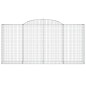 vidaXL Cestas gaviones 25 uds forma de arco hierro 300x50x140/160 cm vidaXL Cestas gaviones 25 uds forma de arco hierro 300x50x140/160 cm