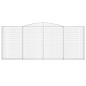 vidaXL Cestas gaviones 8 uds forma de arco hierro 400x30x160/180 cm vidaXL Cestas gaviones 8 uds forma de arco hierro 400x30x160/180 cm