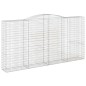 vidaXL Cestas de gaviones 8 uds forma de arco hierro 400x50x200/220 cm vidaXL Cestas de gaviones 8 uds forma de arco hierro 400x50x200/220 cm