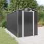 vidaXL Cobertizo de jardín acero galvanizado antracita 192x440x223 cm vidaXL Cobertizo de jardín acero galvanizado antracita 192x440x223 cm