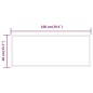 vidaXL Espejo de baño con LED 40x100 cm vidaXL Espejo de baño con LED 40x100 cm