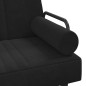 vidaXL Sofá cama en forma de L terciopelo negro 260x140x70 cm vidaXL Sofá cama en forma de L terciopelo negro 260x140x70 cm